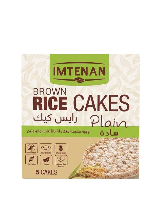 Imtenan Plain Brown Rice Cakes - 5Pcs 35g - Image 1